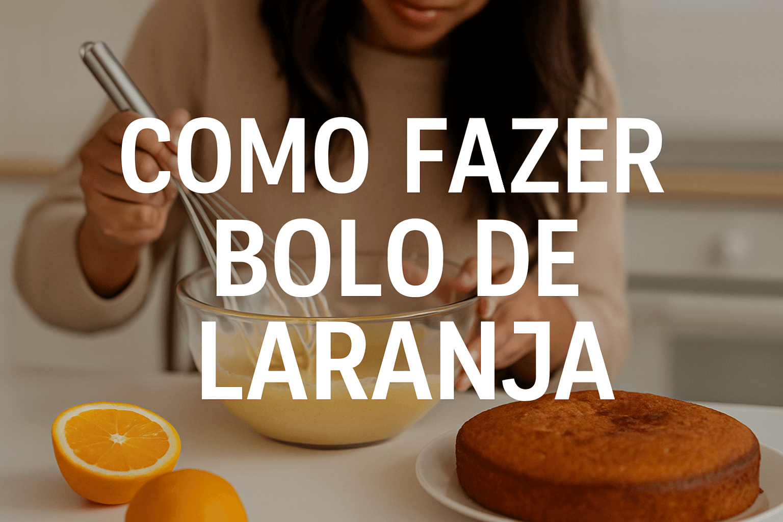 Como fazer bolo de laranja