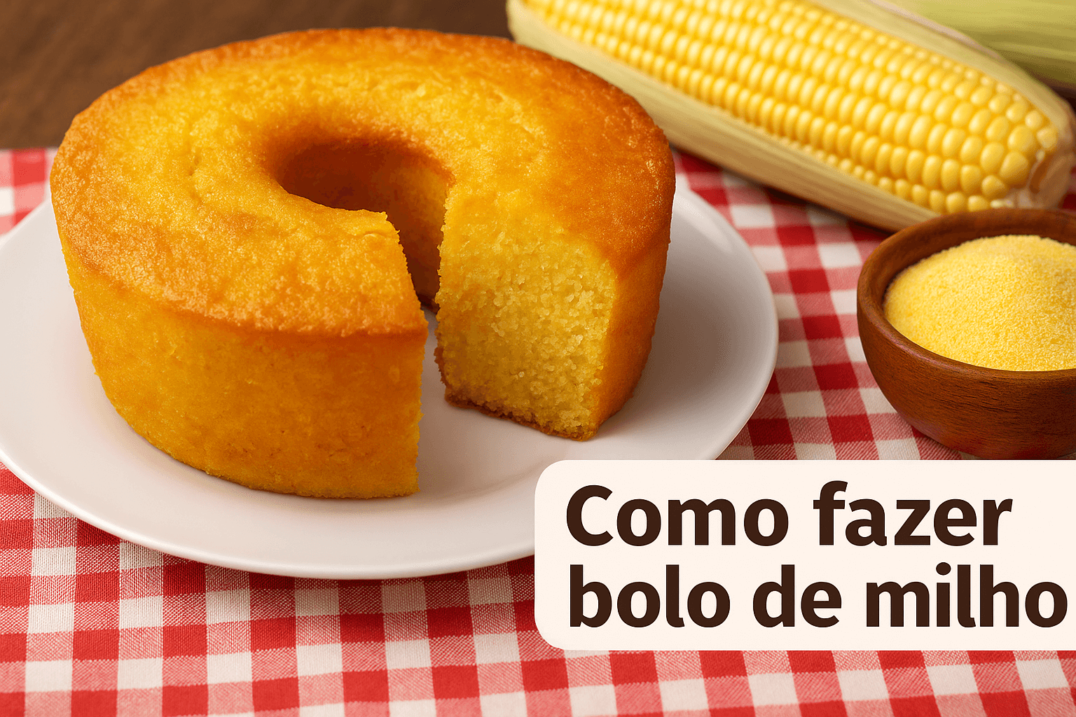 Como fazer bolo de milho