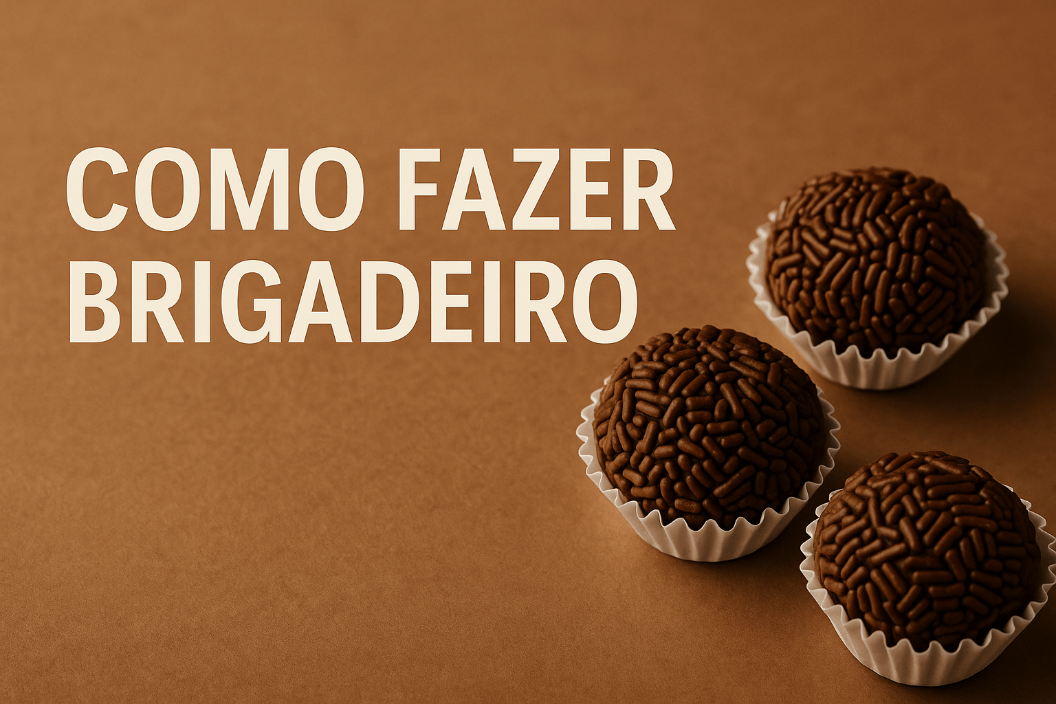 Como fazer brigadeiro