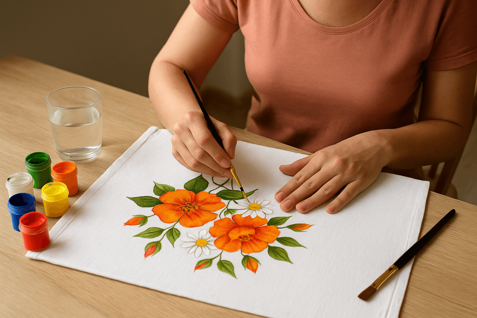 Como pintar pano de prato