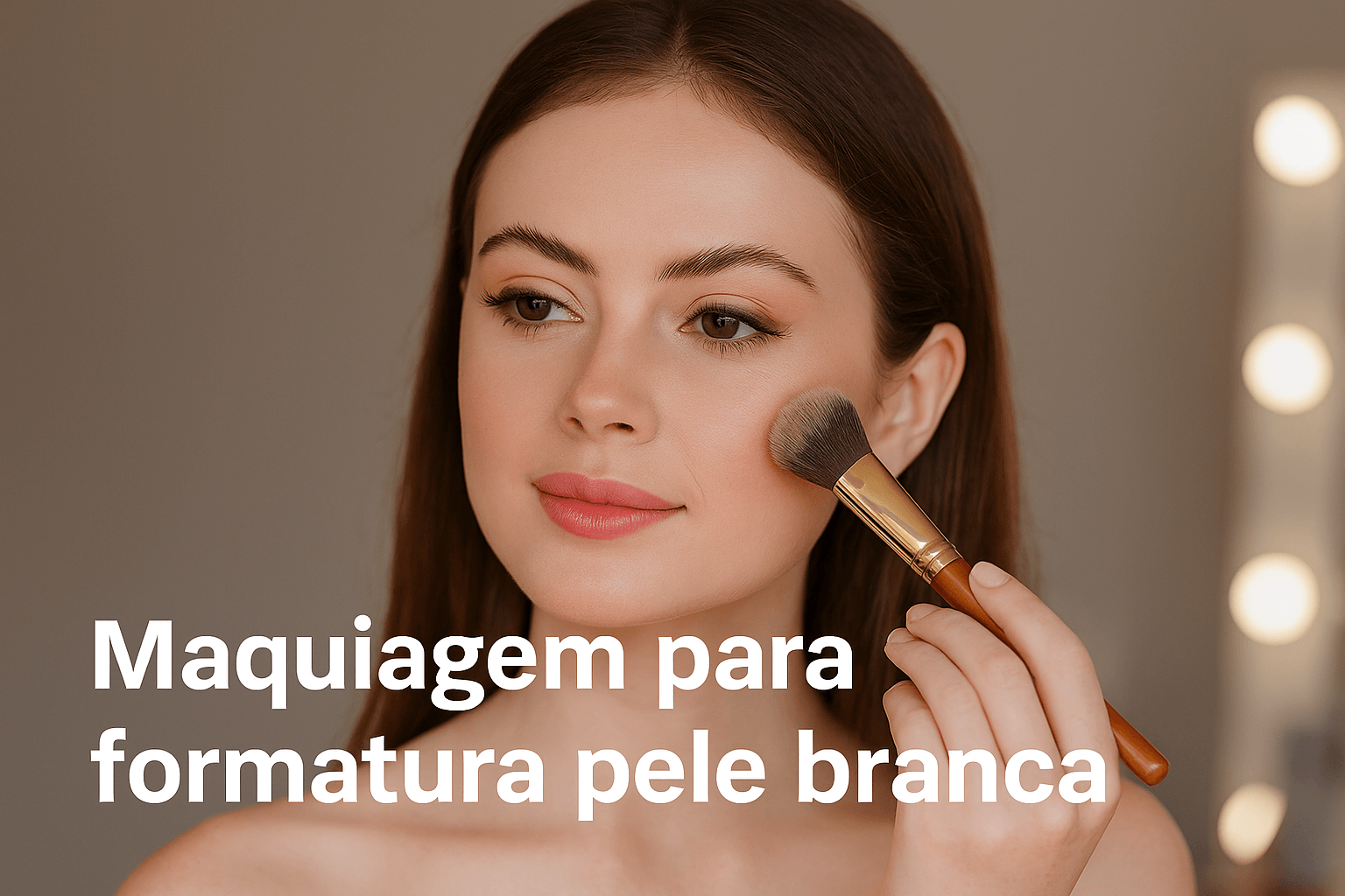 Maquiagem para formatura pele branca